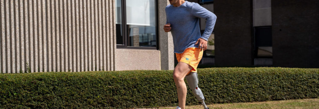 First Amputee running with IntelLeg Knee