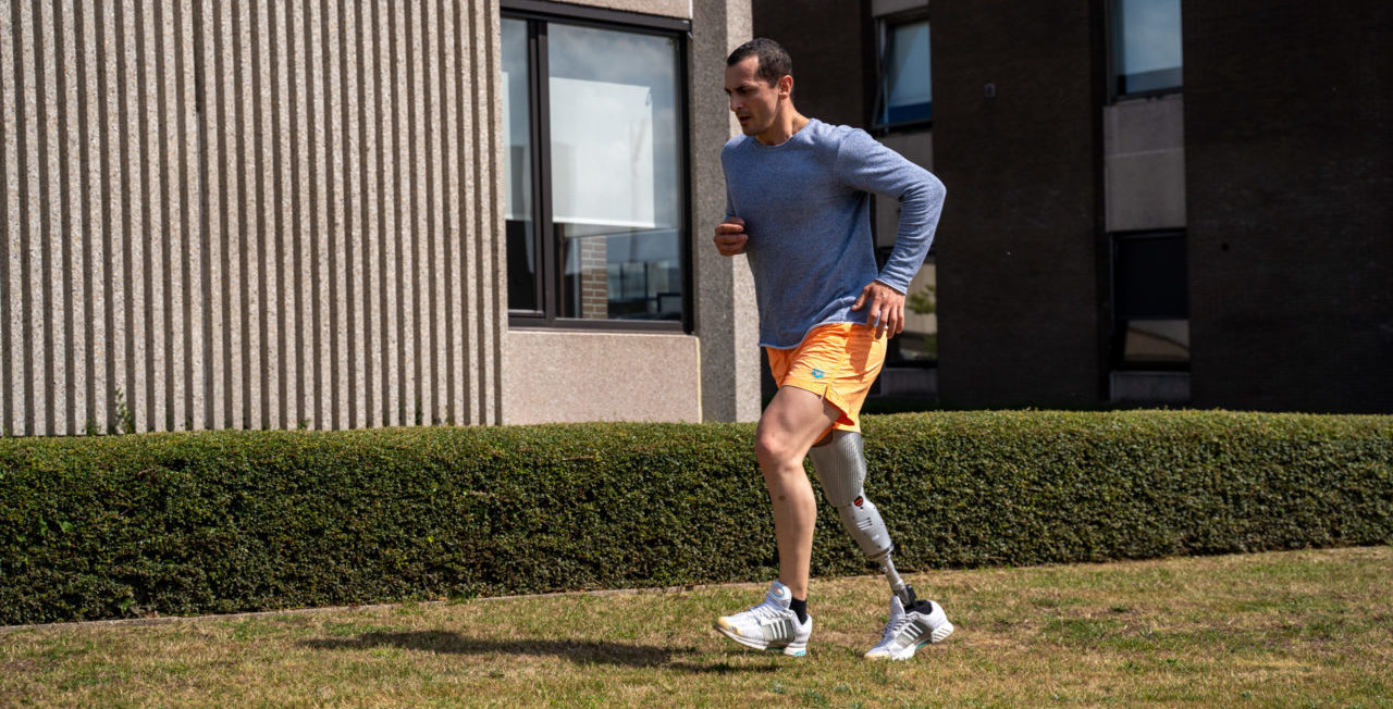 First Amputee running with IntelLeg Knee