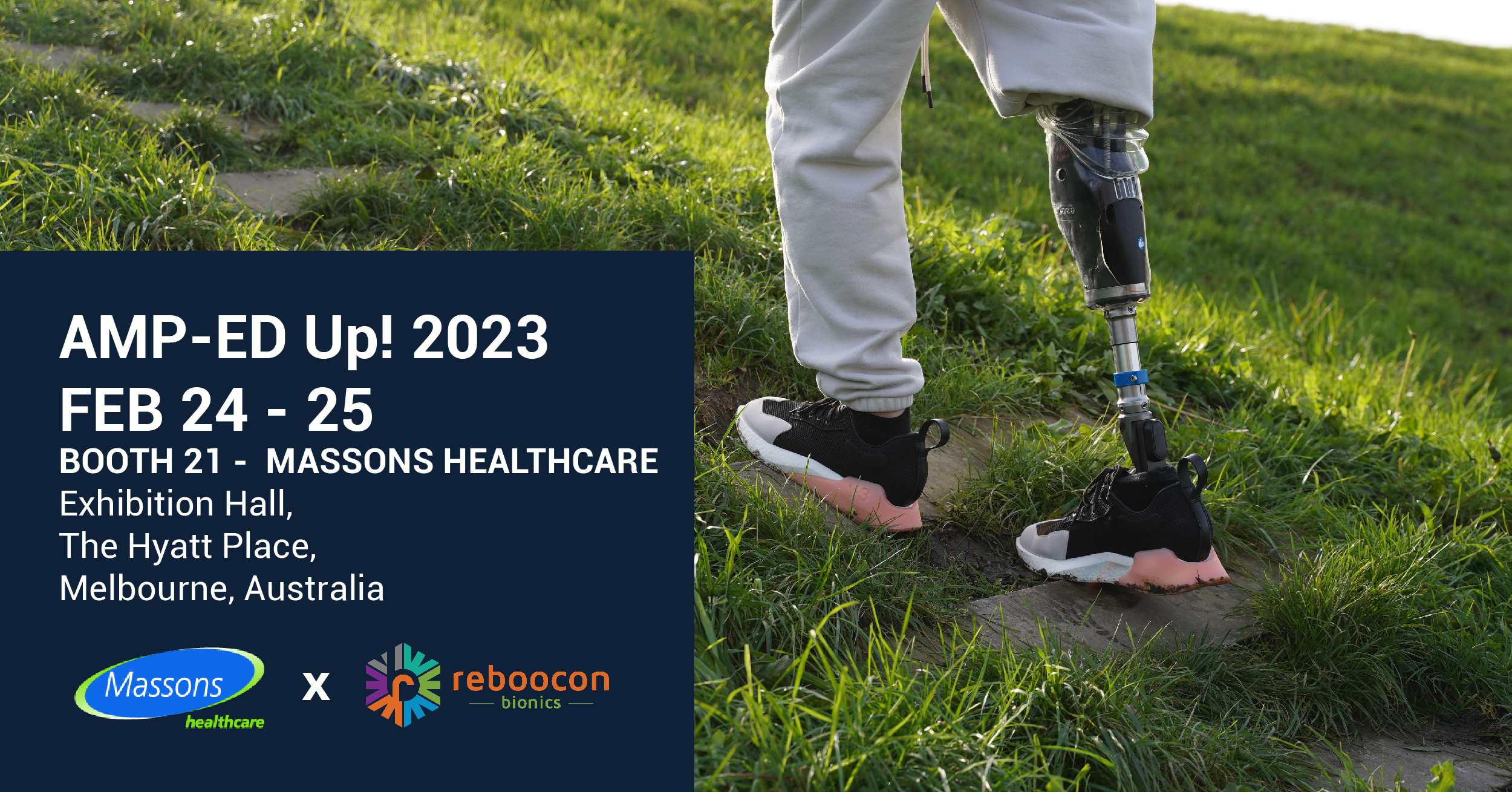 Joining Massons Healthcare at Limbs4Life AMP-ED Up! 2023 conference in Melbourne