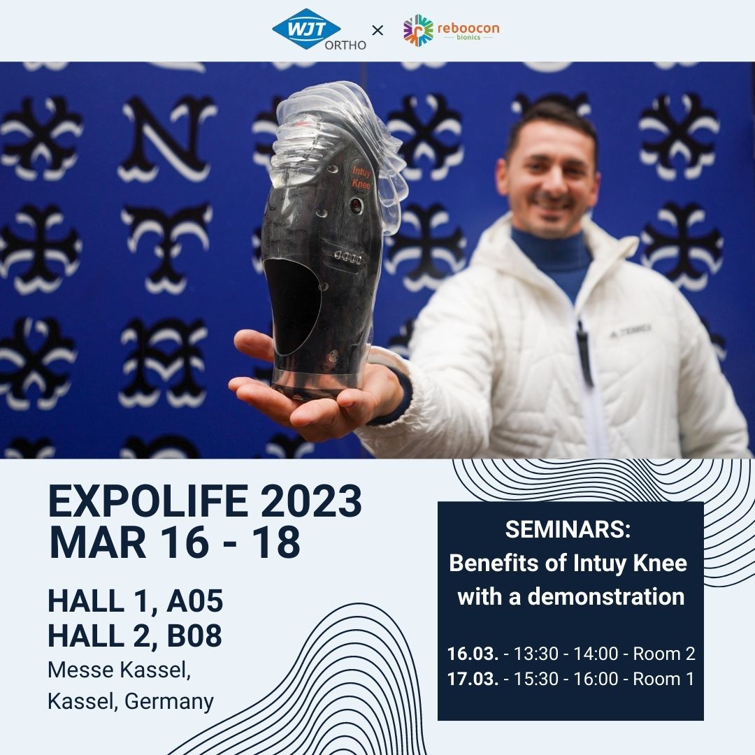 On the road again!
Wilhelm Julius Teufel GmbH will attend EXPOLIFE 2023 with Reboocon Bionics. Come by booth A05(Hall 1) and B08 (Hall 2). See you there!
